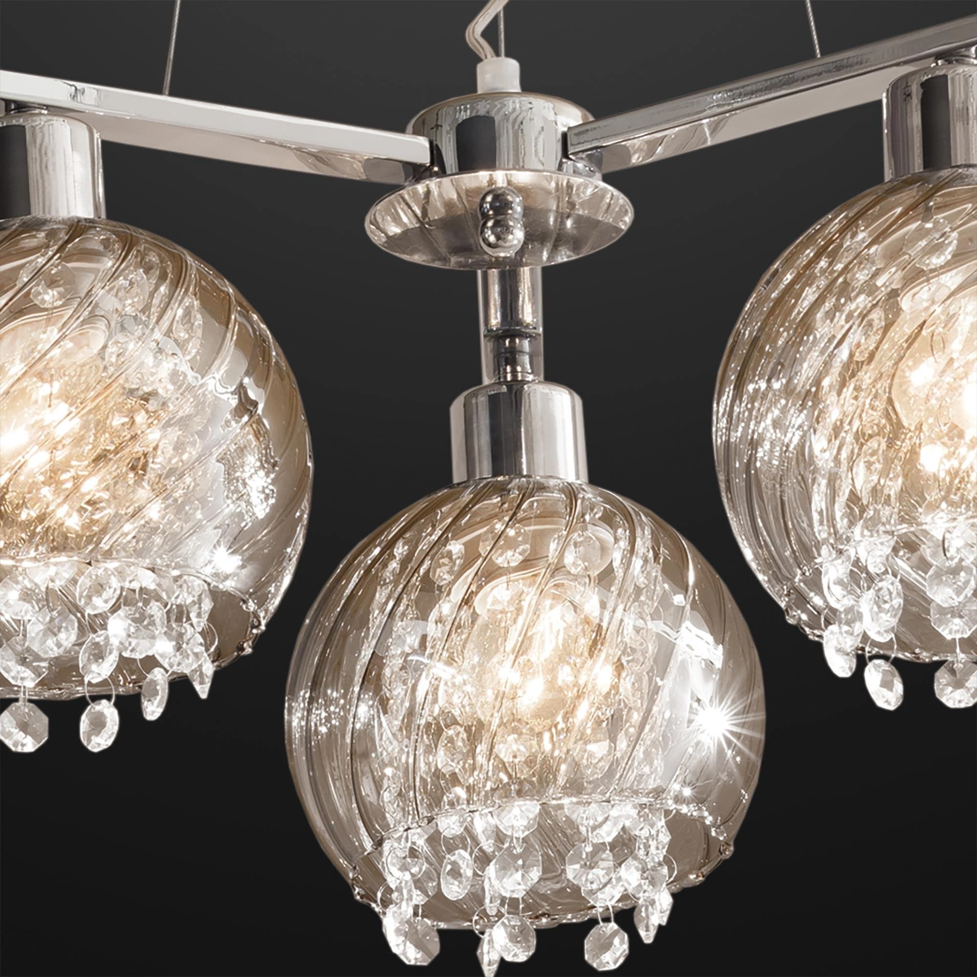 Citilux CL317131 Бейт Хром+Дымч. Светильник Люстра — миниатюра 3