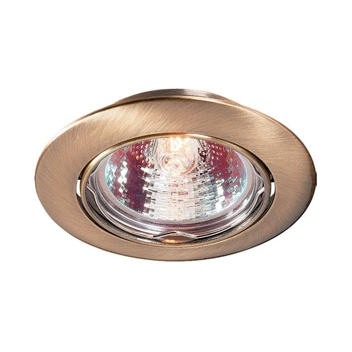Novotech 369429 NT10 266 бронза Встраиваемый ПВ  светильник GX5.3 50W 12V CROWN