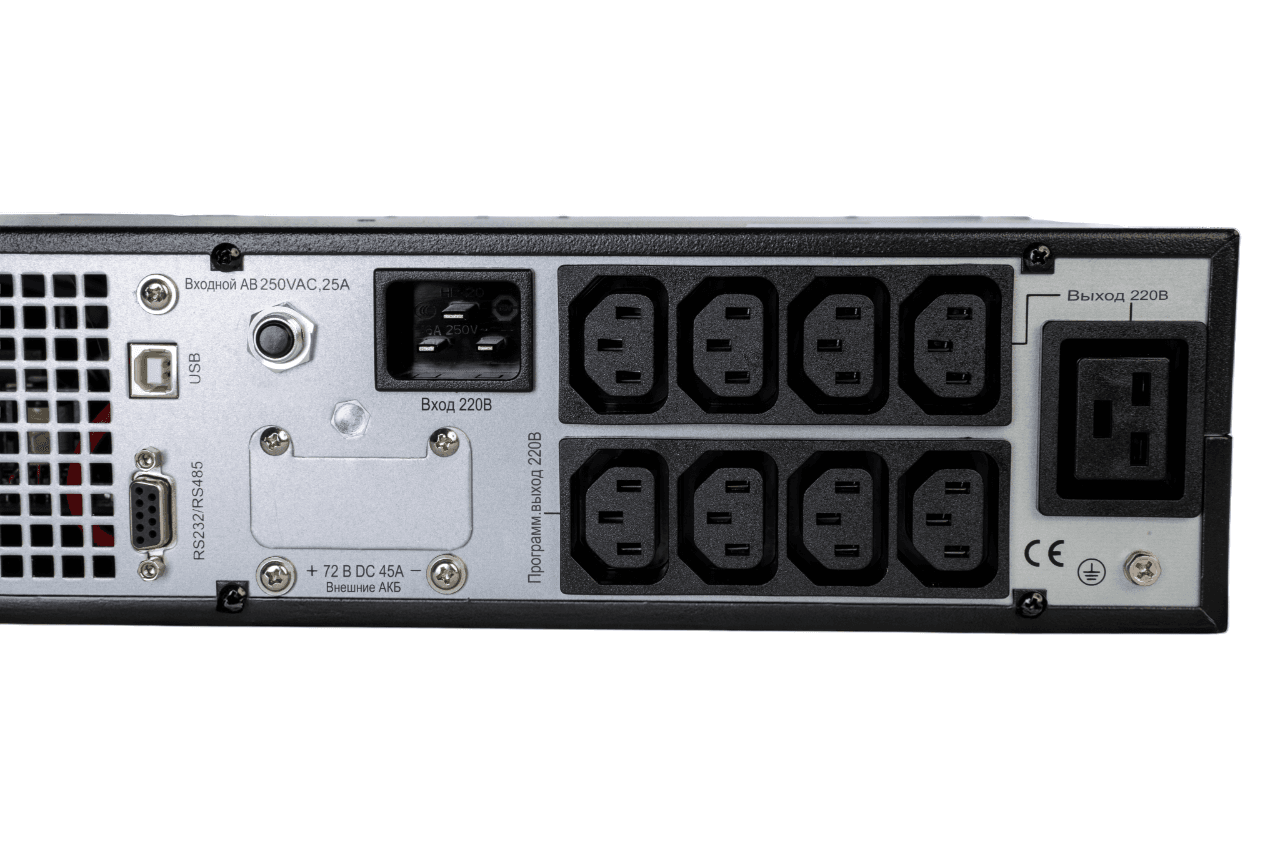 Systeme Electric ИБП SRTSE 2 поколения 2000 ВА/Вт, 2U, 8 C13+1 C19, USB, RS-232, сухие контакты, SNMP-карта — миниатюра 8