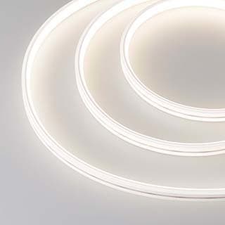 Arlight Лента герметичная MOONLIGHT-SIDE-A168-4x10mm 24V Day4000 (7.2 W/m, IP65, 5m, wire x2) (Силикон) 038312