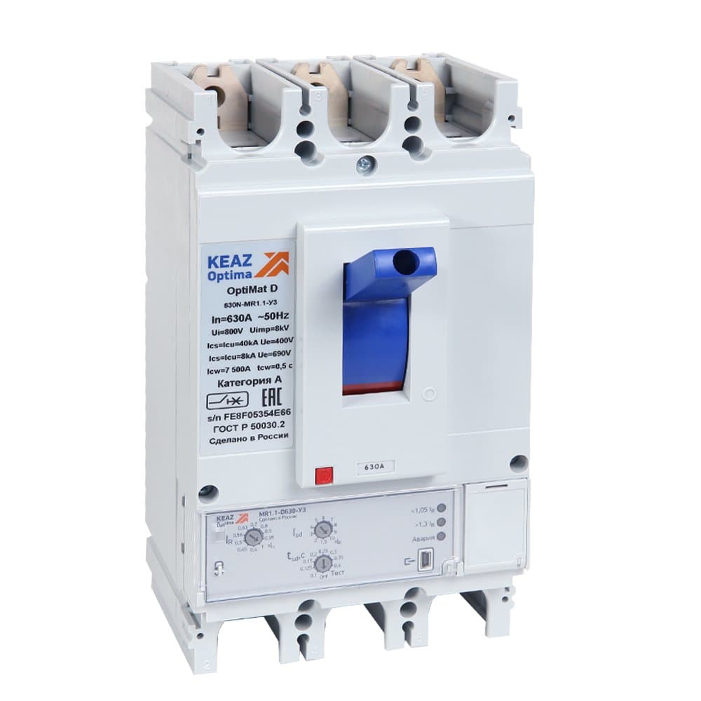 КЭАЗ Выключатель автоматический OptiMat D630N-MR1.1-У3