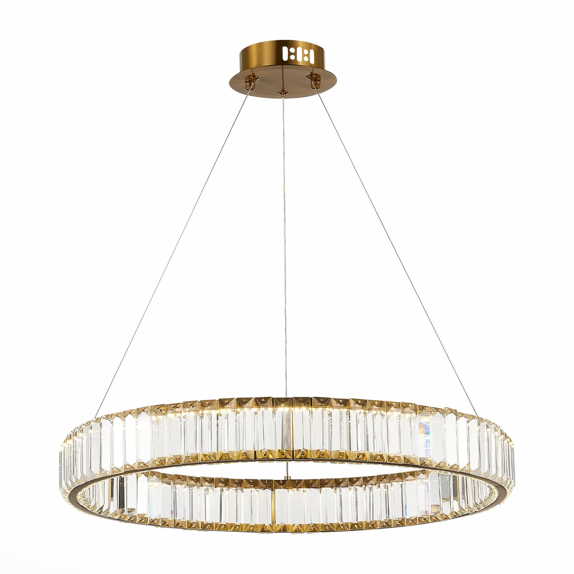 ST Luce SL1622.363.01 Люстра подвесная Латунь/Прозрачный LED 1*40W 4000K