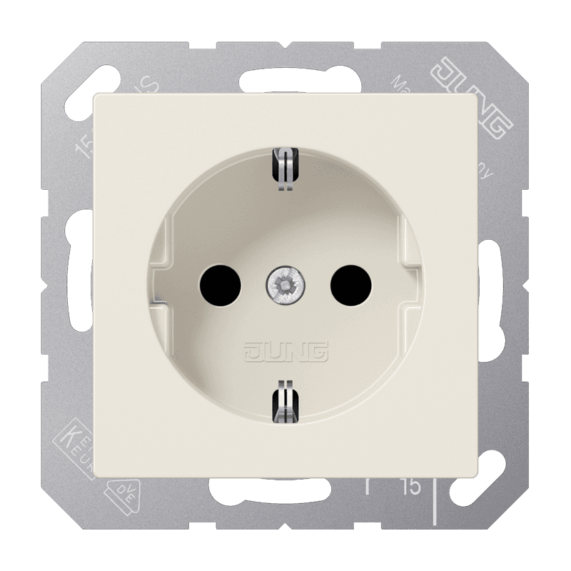 JUNG Штепсельная розетка SCHUKO 16A 250V~ слоновая кость ABA1520