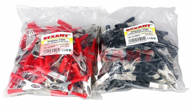 Зажим "крокодил" 30А 75мм Rexant 16-0015 — миниатюра 2