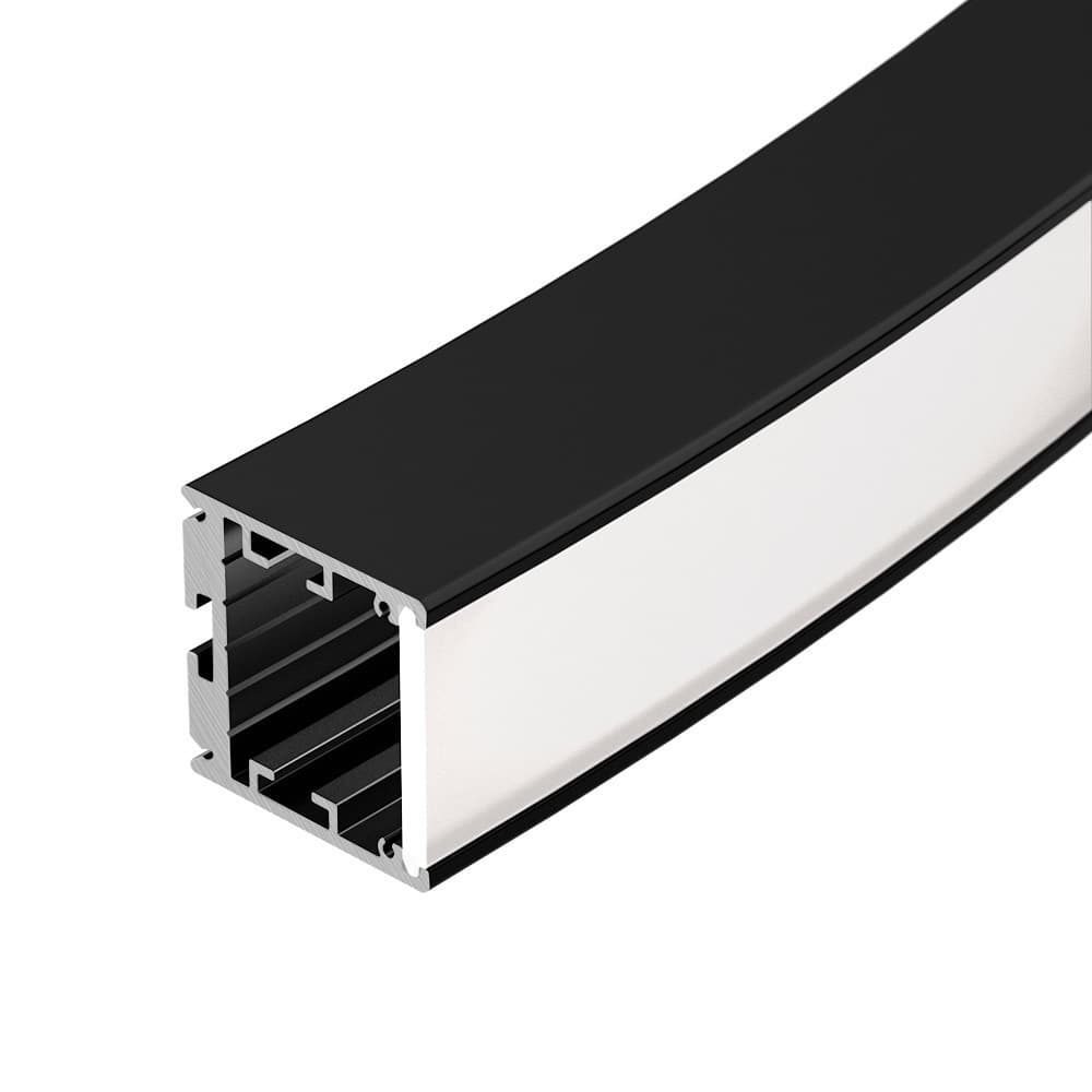 Arlight Профиль SL-ARC-3535-D1500-W90 BLACK (1180мм, дуга 1 из 4) (Алюминий) 026599 — миниатюра 2