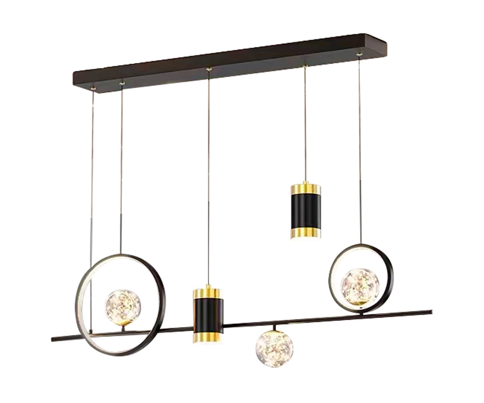 Kink Light 07640-100,19 Подвес Аксель черный w120*12 h120 Led 80w (4000K)
