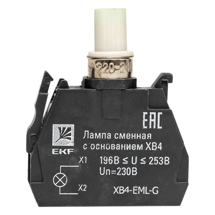 EKF PROxima Лампа сменная c основанием XB4 зеленая 230В — миниатюра 6