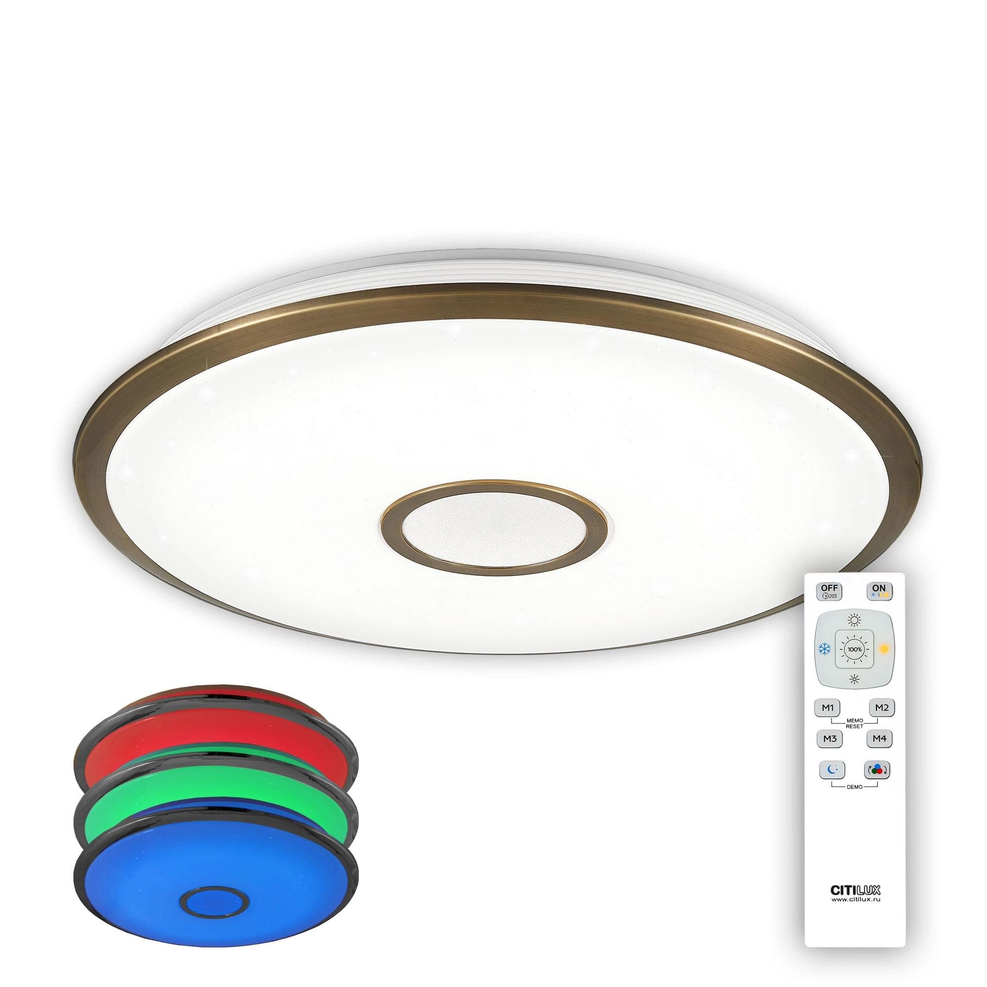 Citilux CL70383RGB СтарЛайт Бронза LED Светильник с пультом — миниатюра 1