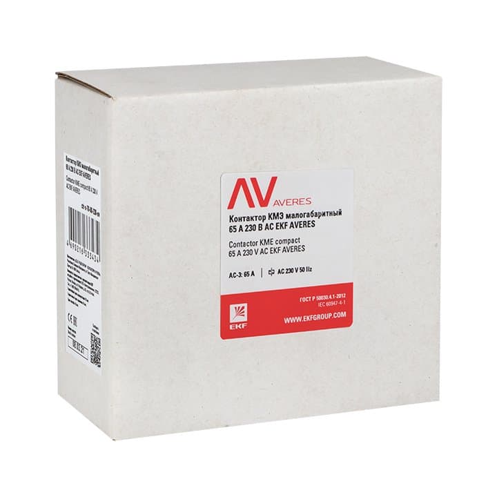 EKF Averes Контактор КМЭ 65А 230В АС ctr-s-70-00-230-av — миниатюра 4