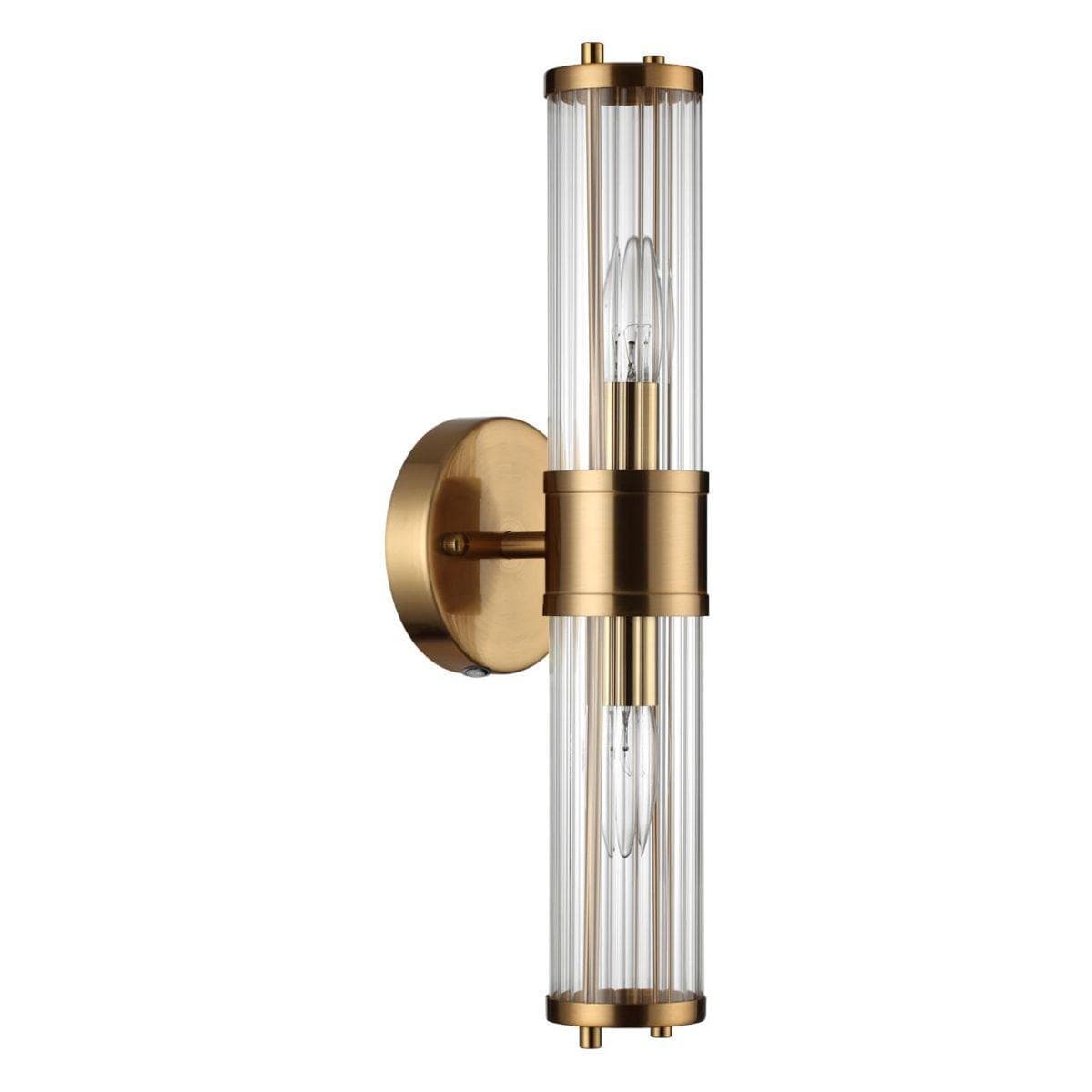 Odeon Light 4946/2W DROPS ODL22 553 бронзовый/прозрачный/стекло Настенный светильн. E27 1*40W IP44 KEPA — миниатюра 1