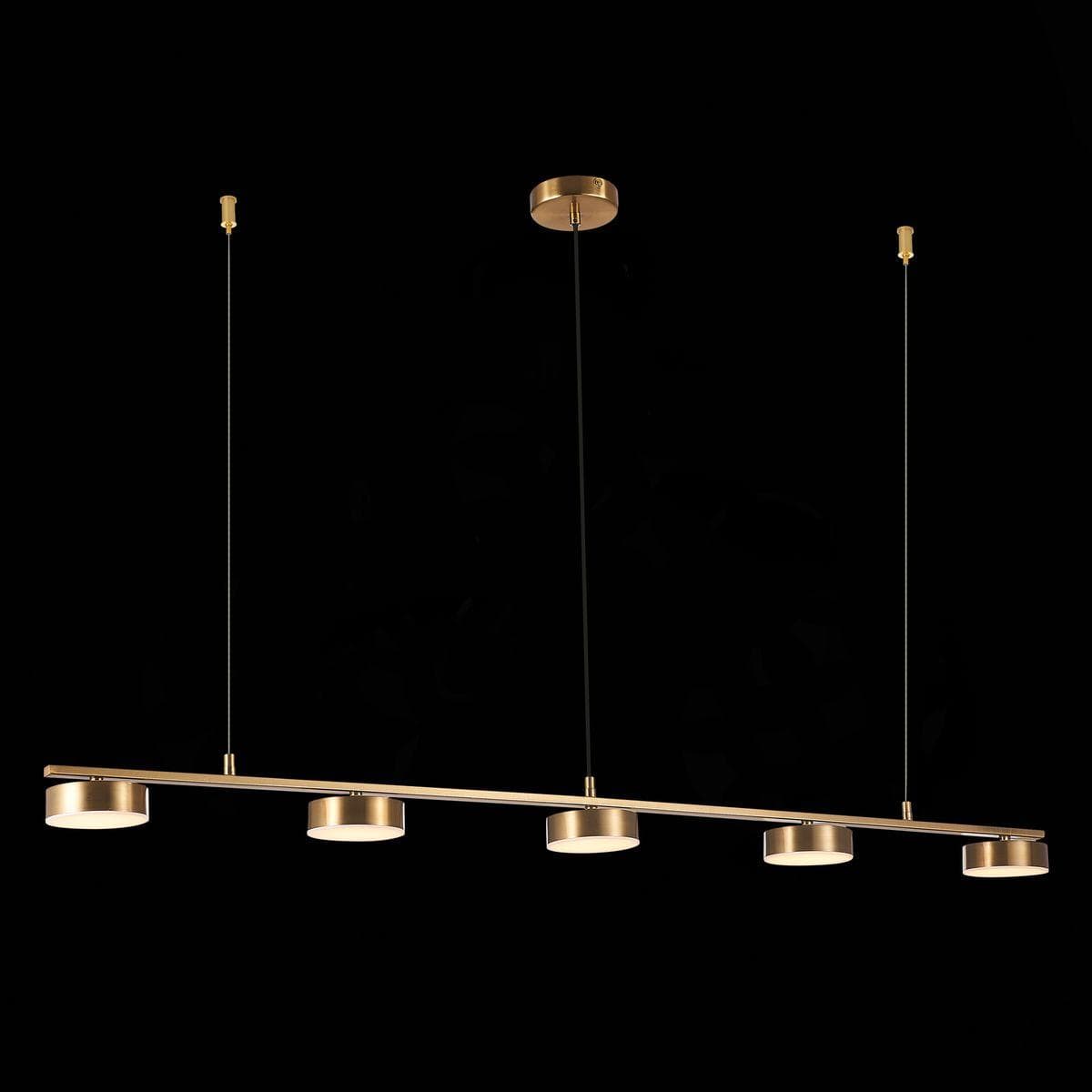 ST Luce SL6000.303.05 Светильник подвесной Латунь/Латунь LED 5*7W 3000K — миниатюра 3