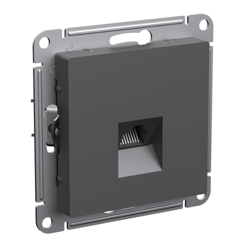 Systeme Electric AtlasDesign Базальт Розетка компьютерная RJ45, кат. 5Е, механизм