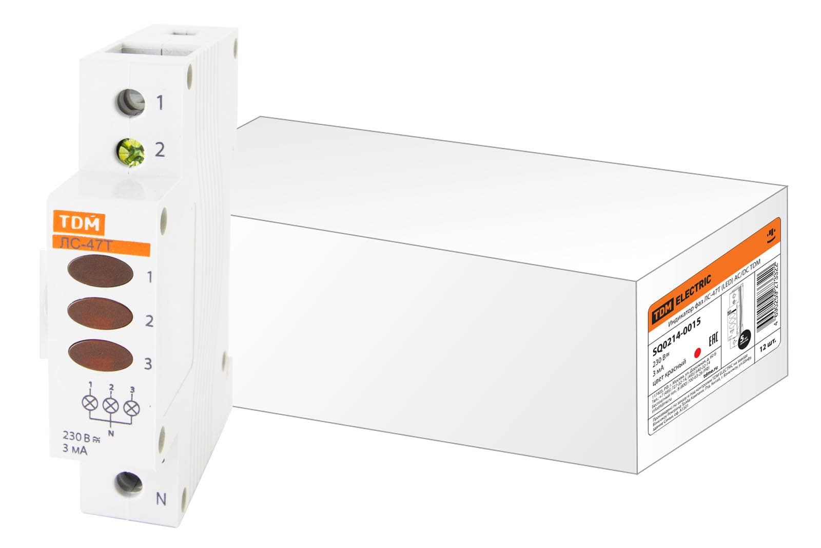 TDM Индикатор фаз ЛС-47Т (LED) AC/DC SQ0214-0015