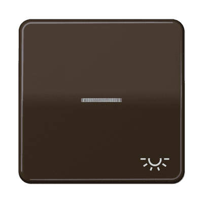 JUNG CD 500/CD plus Коричневая Клавиша 1-ая с/п с символом ОСВЕЩЕНИЕ CD590KO5LBR