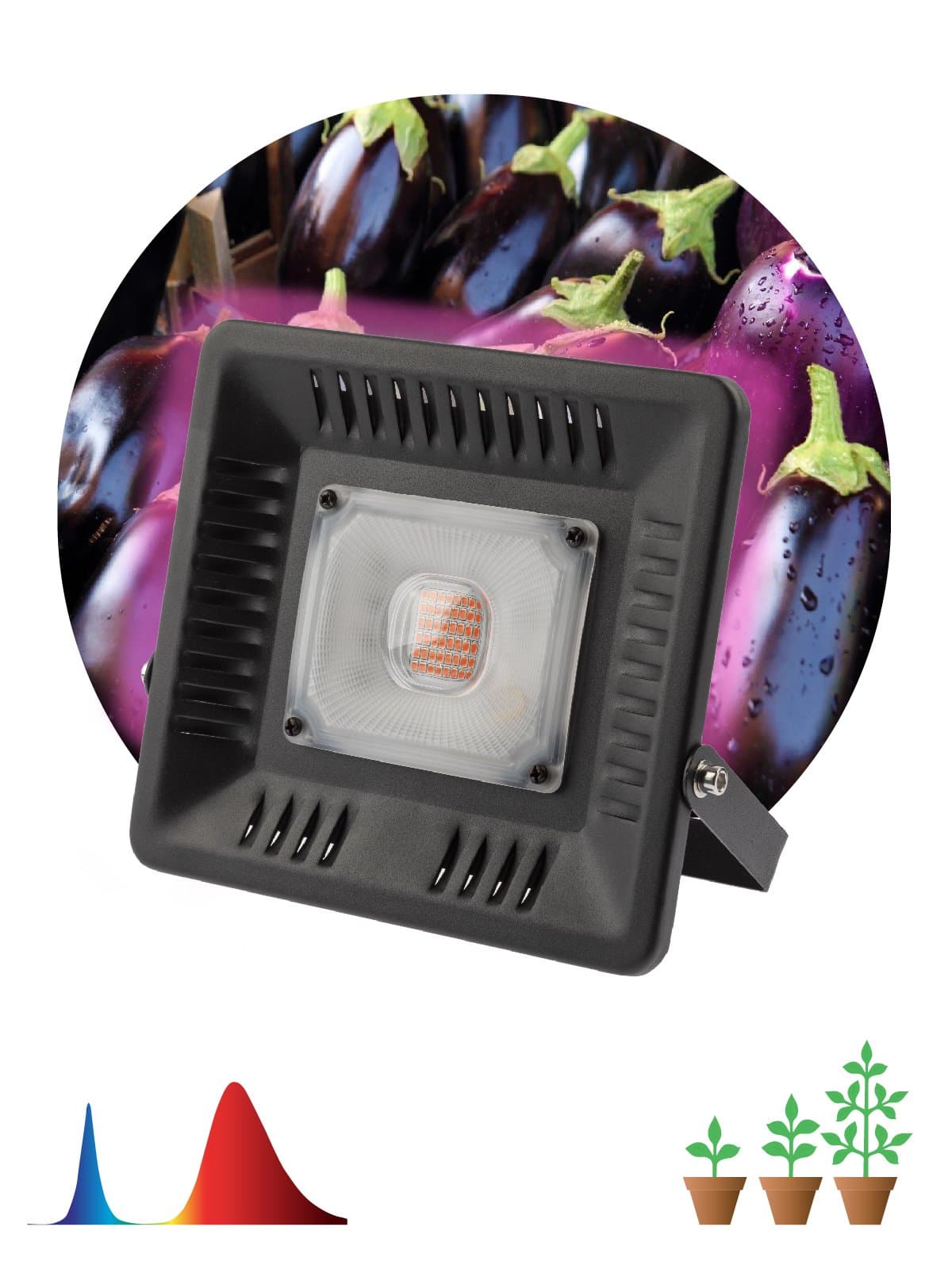 ЭРА FITO-50W-LED BLUERED Прожектор красно-синего спектра