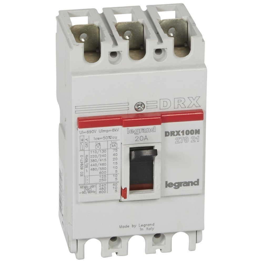 Legrand DRX125 термомагнитный 20A 3П 20KA 027021 — миниатюра 2