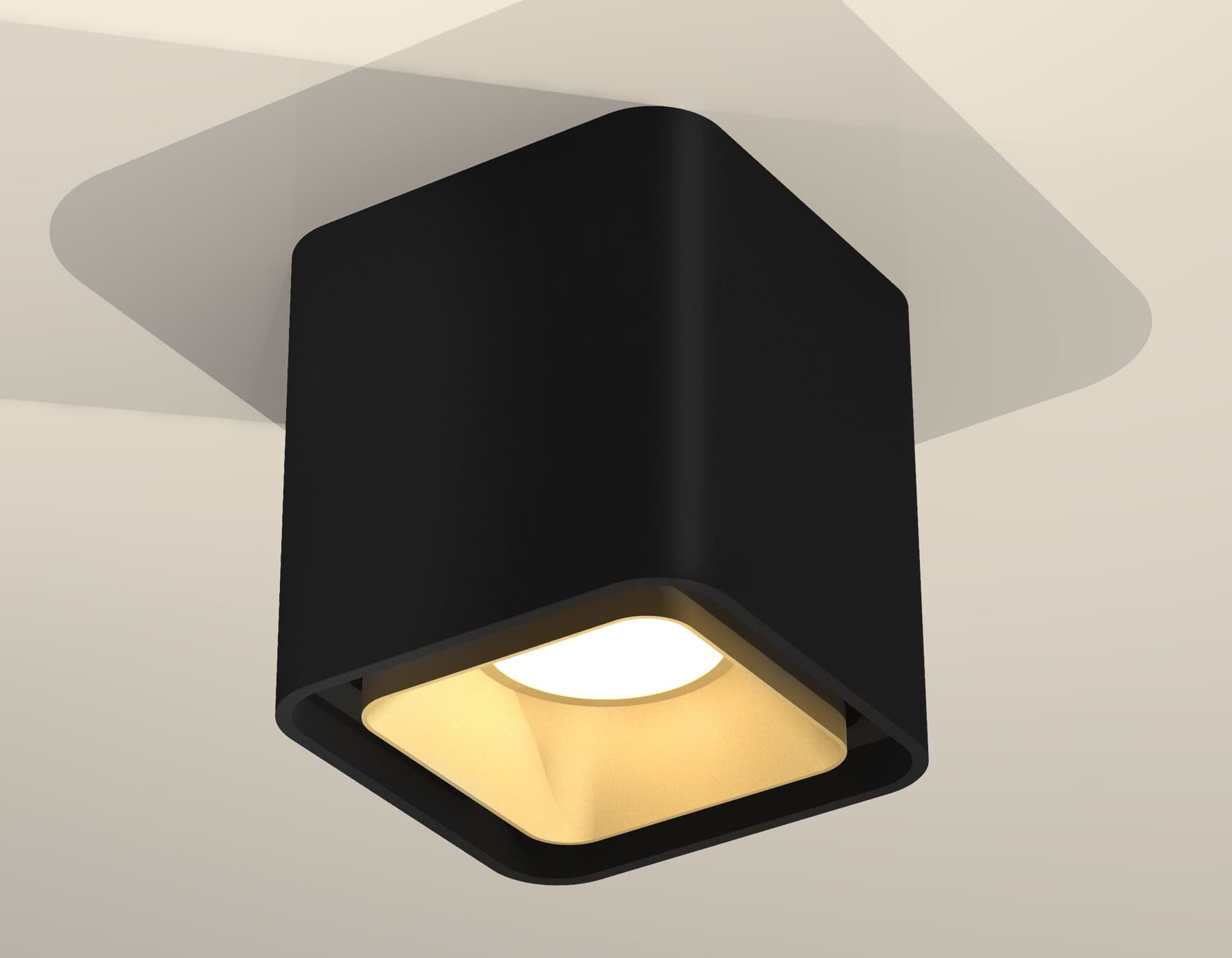 Ambrella Комплект накладного светильника XS7841004 SBK/SGD черный песок/золото песок MR16 GU5.3 (C7841, N7704) — миниатюра 2
