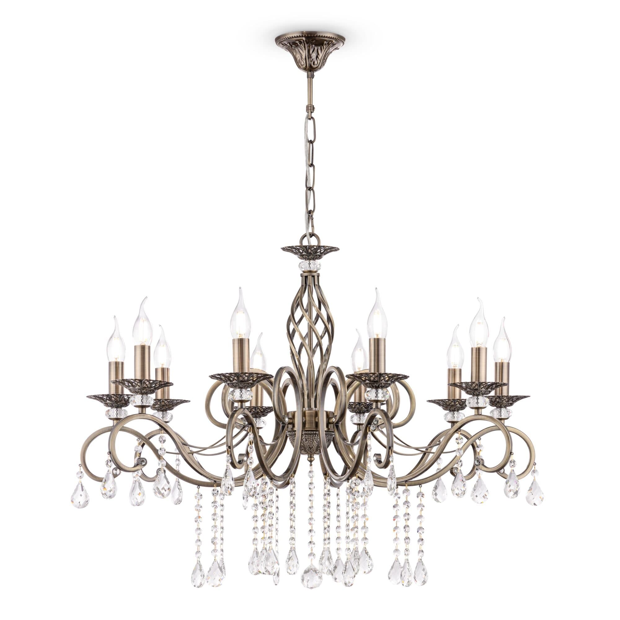 Maytoni Royal Classic Grace Латунь Люстра 10xE14 60W RC247-PL-10-R — миниатюра 3