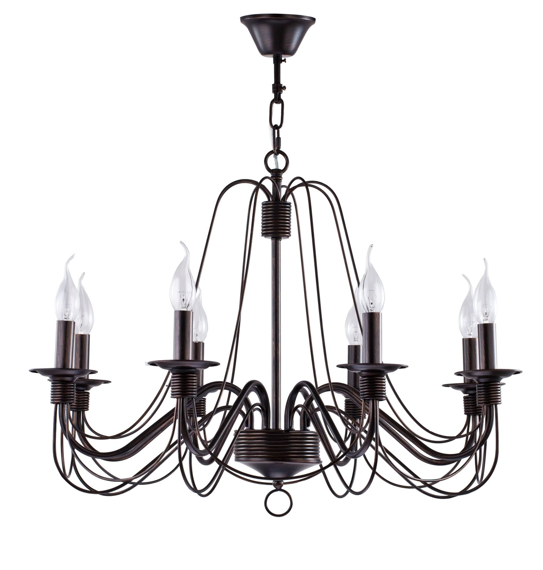 Freya Classic Velia Коричневый Люстра E14 60W FR2046-PL-08-BR — миниатюра 2