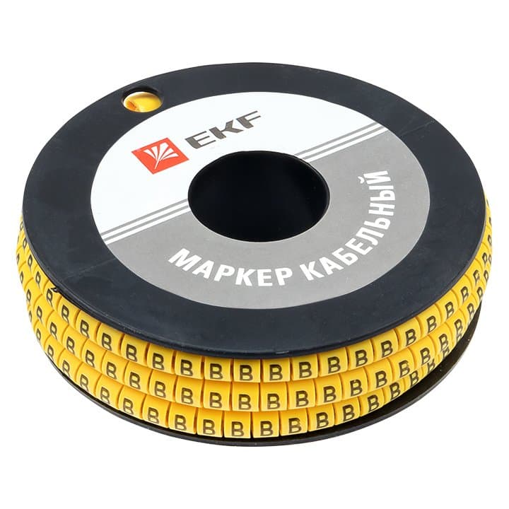 EKF PROxima Маркер кабельный 4,0 мм2 "B" (500 шт.) (ЕС-2) — миниатюра 2