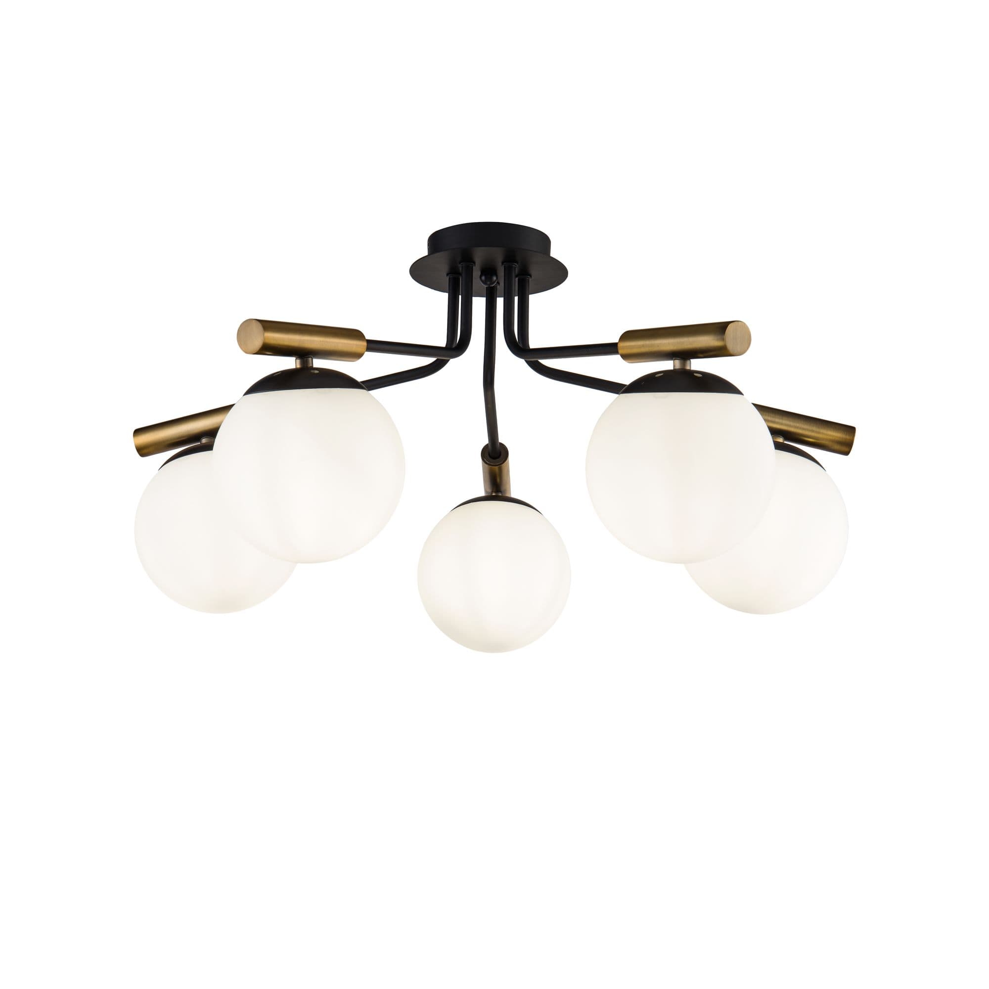 Freya Modern Paolina Черный Потолочный светильник E14 40W FR5011CL-05B — миниатюра 2