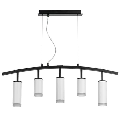 Lightstar LR7353628630 Люстра RULLO 5х50W GU10 ЧЕРНЫЙ/БЕЛЫЙ (571735+214436-2+214486-3+202430-5), шт