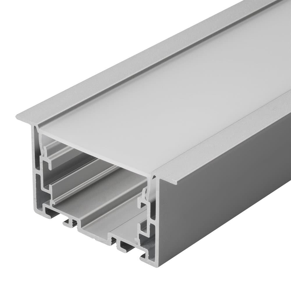 Arlight Профиль с экраном S2-LINIA69-F-2500 ANOD+OPAL (Алюминий) 021177 — миниатюра 4