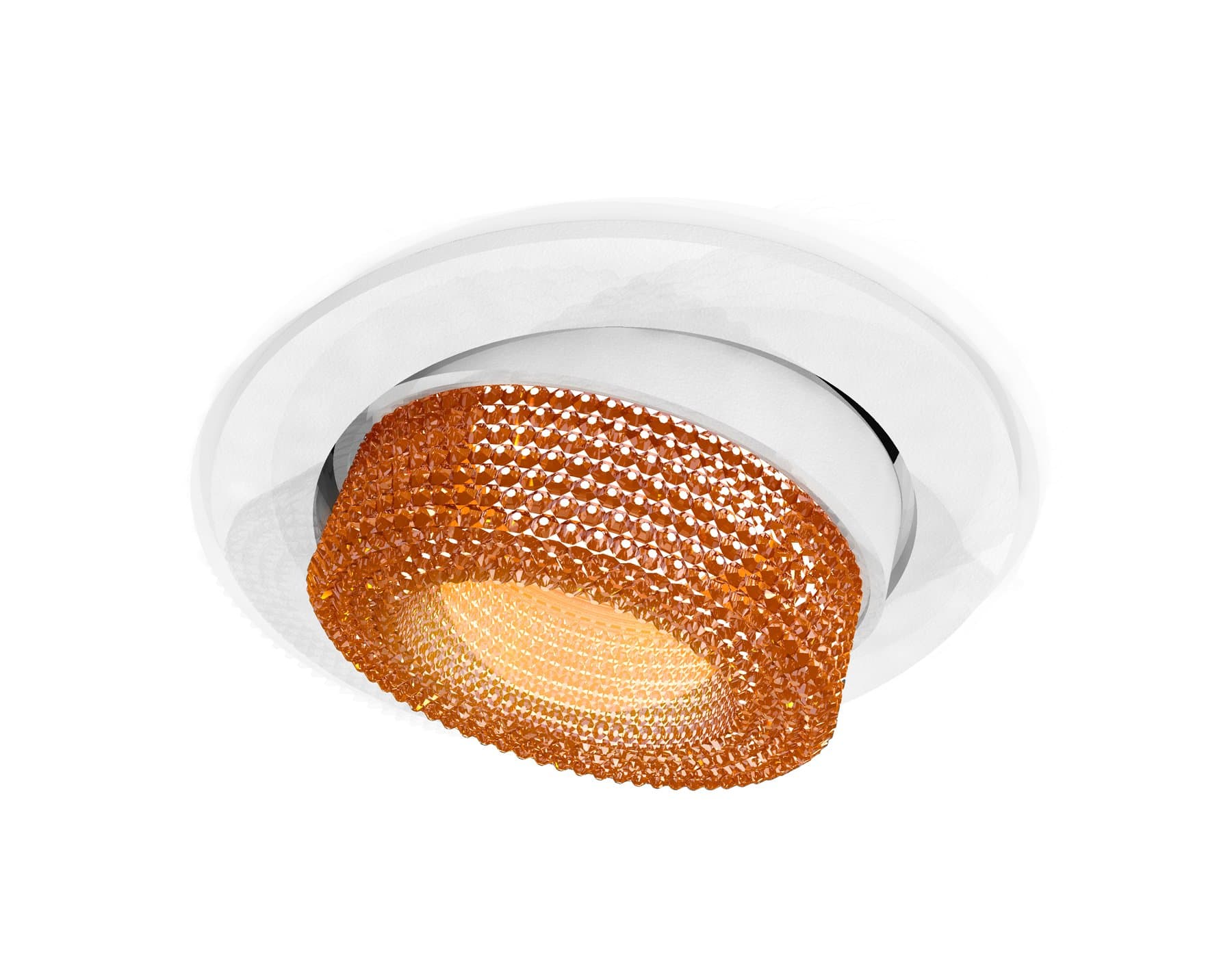 Ambrella Комплект встраиваемого поворотного светильника XC7651064 SWH/CF белый песок/кофе MR16 GU5.3 (C7651, N7195)