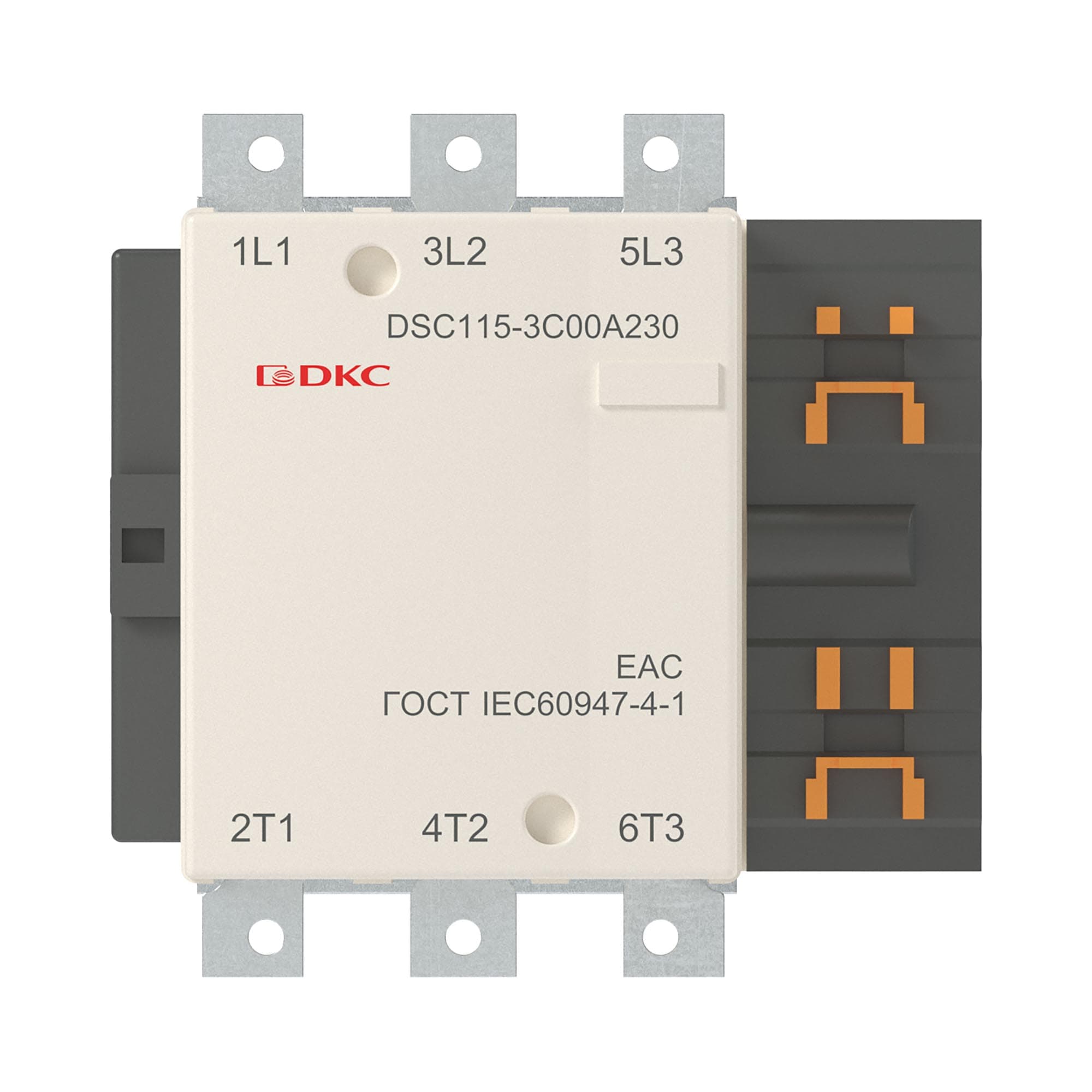 DKC Магнитный контактор DSC115-3C00A230 115А 55кВт (AC3) кат 220В AC — миниатюра 2