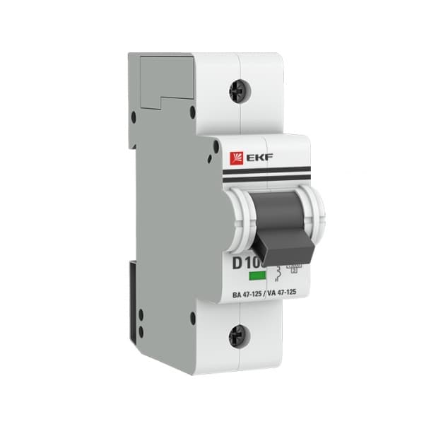 EKF PROxima ВА 47-125 Автоматический выключатель (D) 1P 100А 15кА mcb47125-1-100D