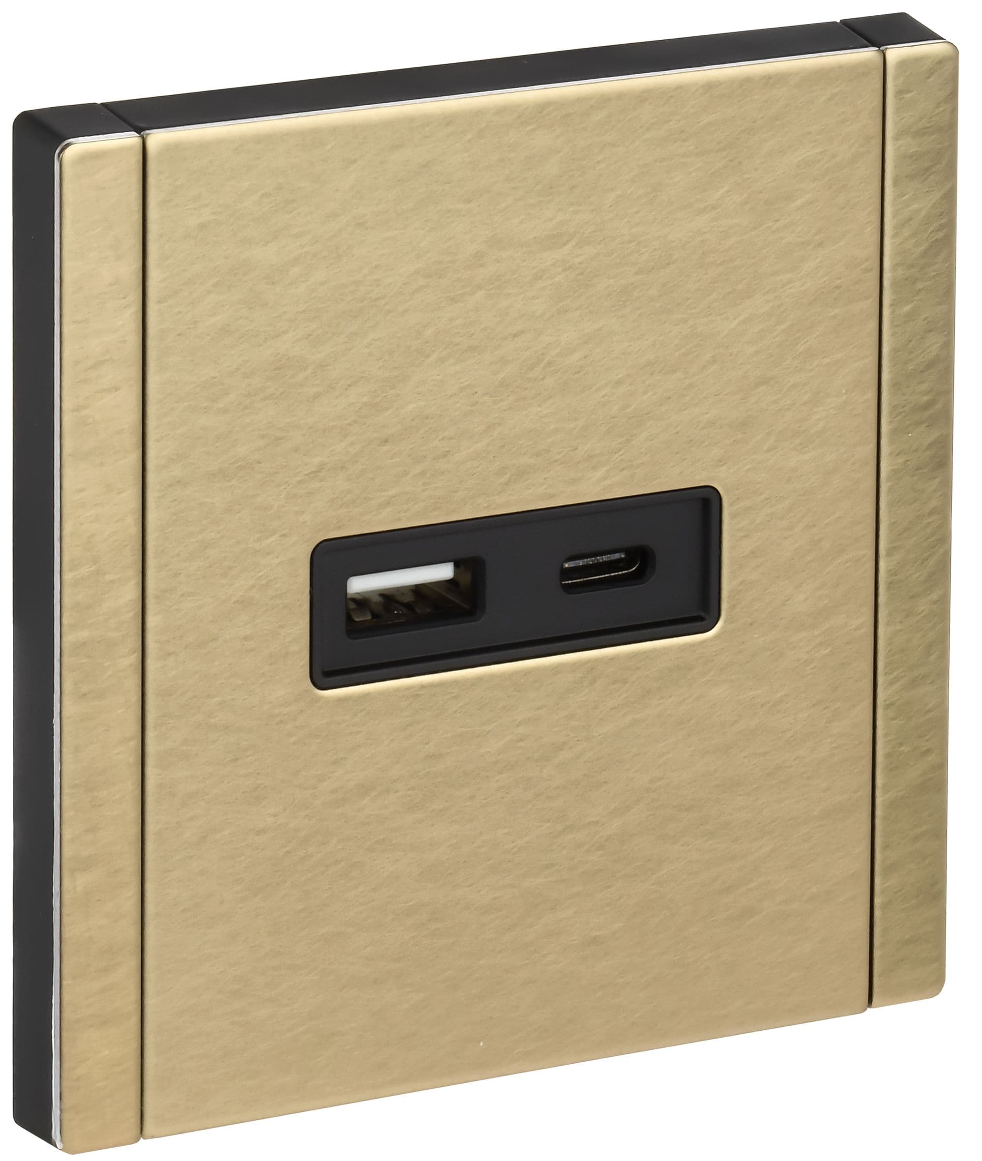 IEK FORTE&PIANO Металл Шампань Розетка USB A+C 3,1А FP650M