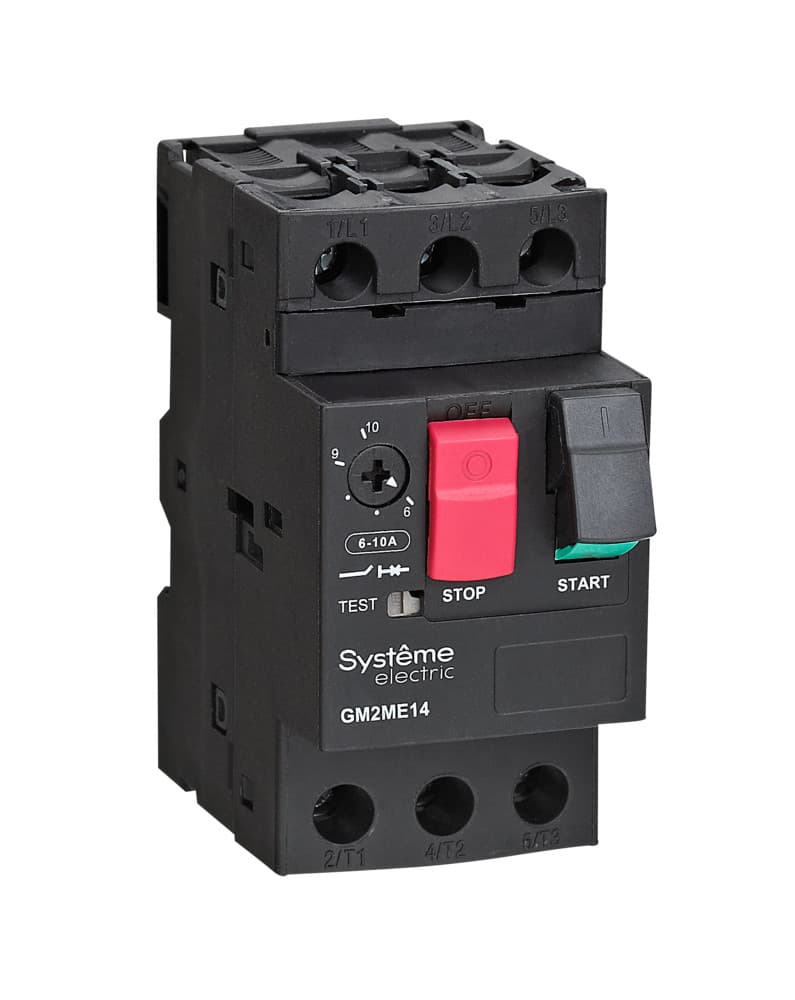 Systeme Electric Автоматический выключатель.защ.дв. GM2ME 2.5-4.0A комб расцепитель кноп.упр.