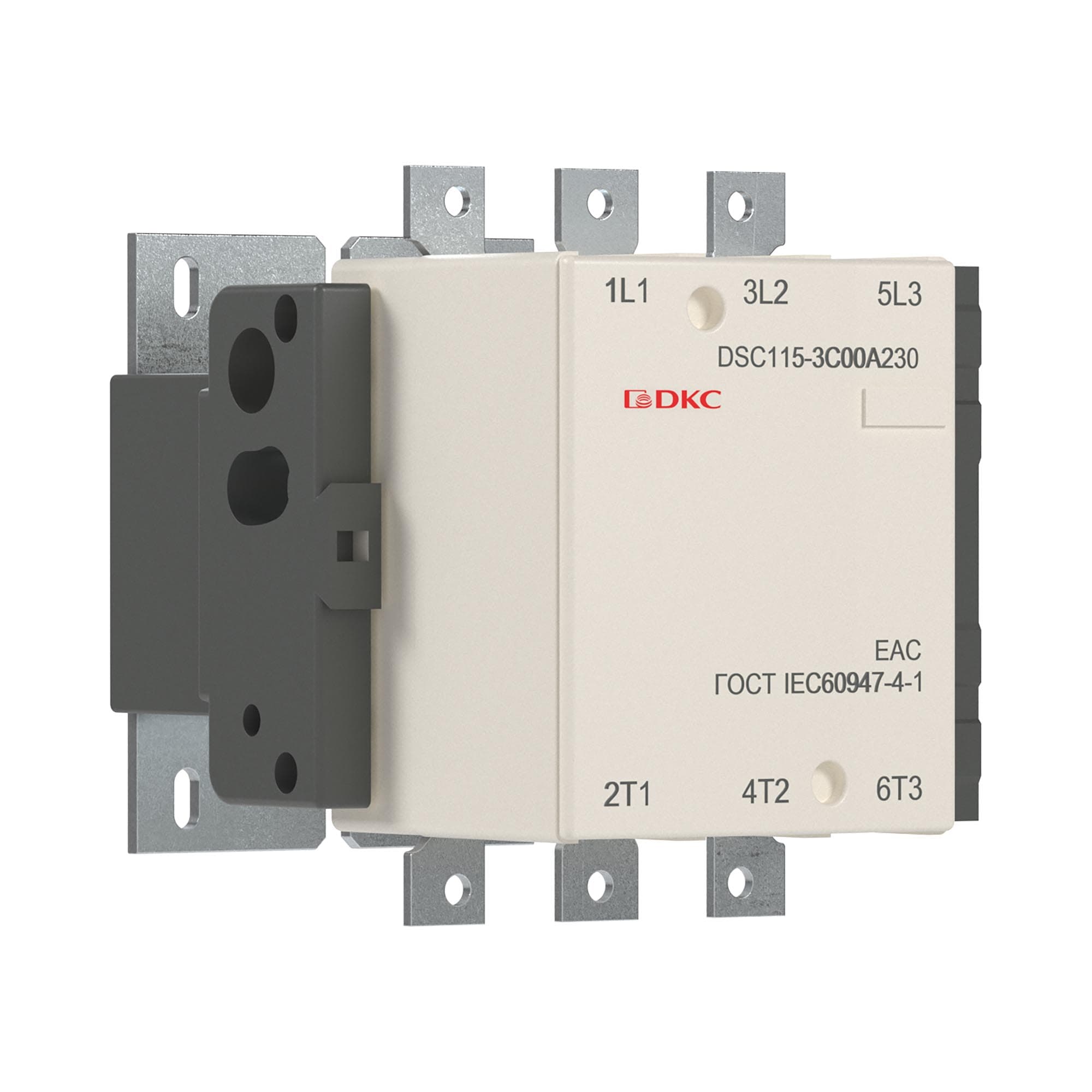 DKC Магнитный контактор DSC115-3C00A230 115А 55кВт (AC3) кат 220В AC