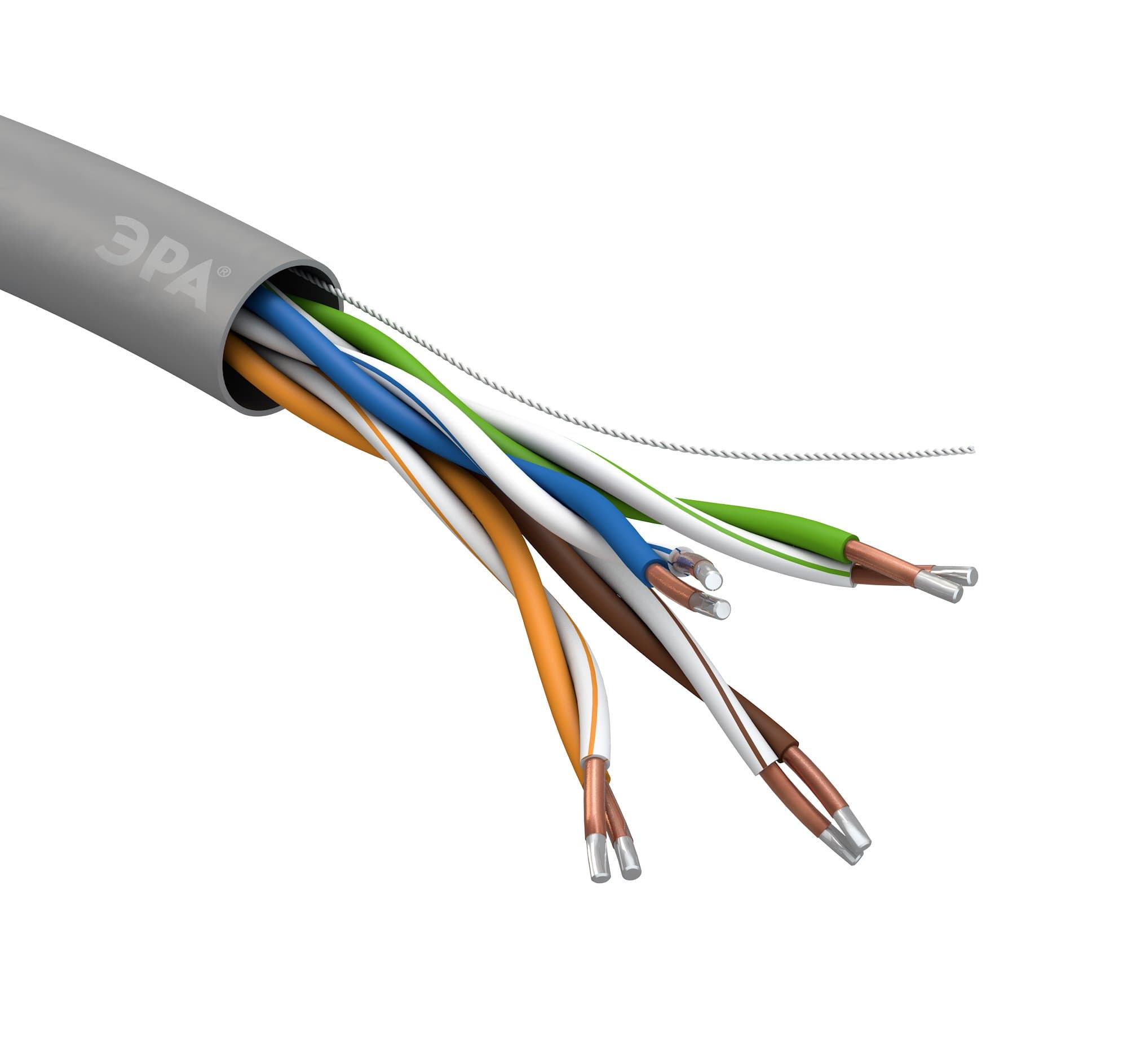 ЭРА UL-4-PVC-A Кабель витая пара U/UTP 4x2x24 AWG Cat5e CCA PVC 305м SIMPLE