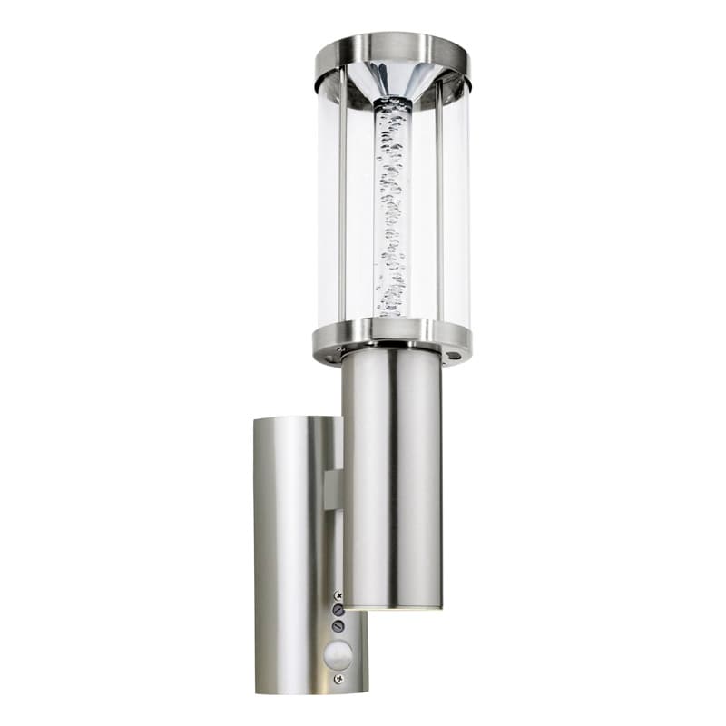 Eglo Светильник LED уличный настенный TRONO STICK с датч. движения, 1х3W (GU10), 1х3,7W (LED), H410, нерж. cталь 94128