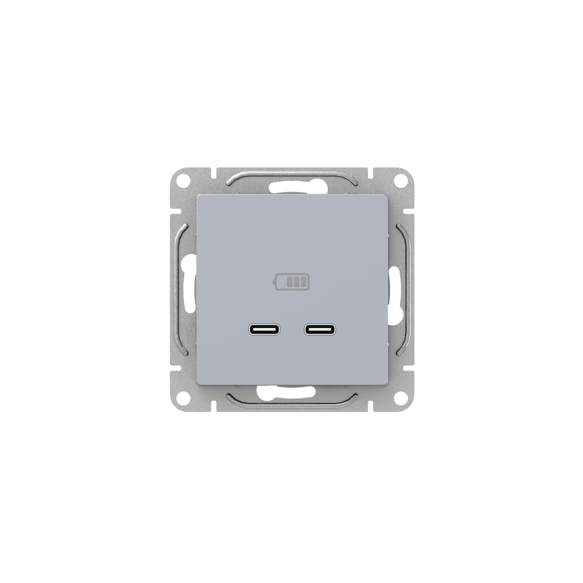 EKF Механизм розетки USB-C - 2шт, алюминий Эпика