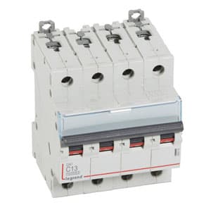 Legrand DX3 Автоматический выключатель 4P 13A (С) 10kA/16kA 409335 — миниатюра 2