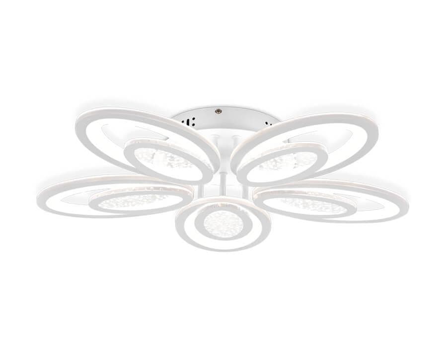 Ambrella Потолочный светодиодный светильник с пультом FA423/5 WH белый 210W D620*100 (ПДУ РАДИО 2.4) — миниатюра 4