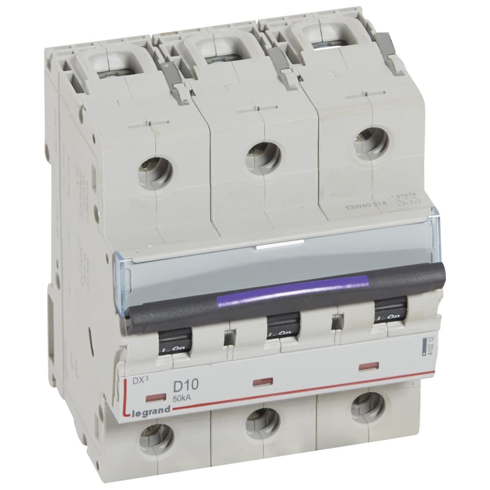 Legrand DX3 Автоматический выключатель 50кА 10А 3P D 410212 — миниатюра 1