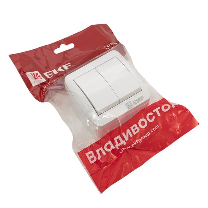 EKF PROxima Владивосток Выключатель 2-кл. 10А IP54 сер. — миниатюра 2
