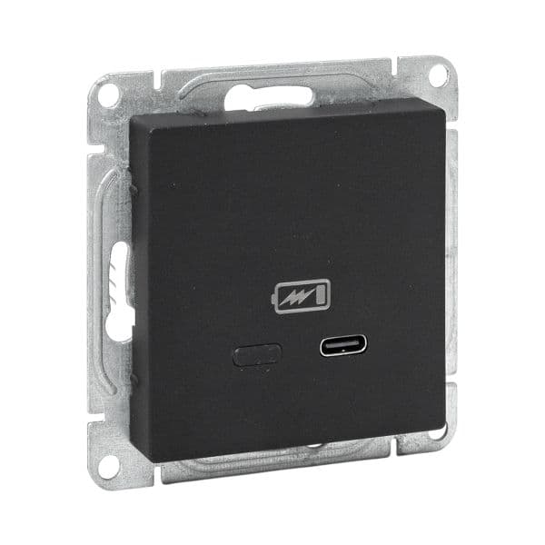 EKF Механизм розетки USB-С, быстрая, чёрная Эпика