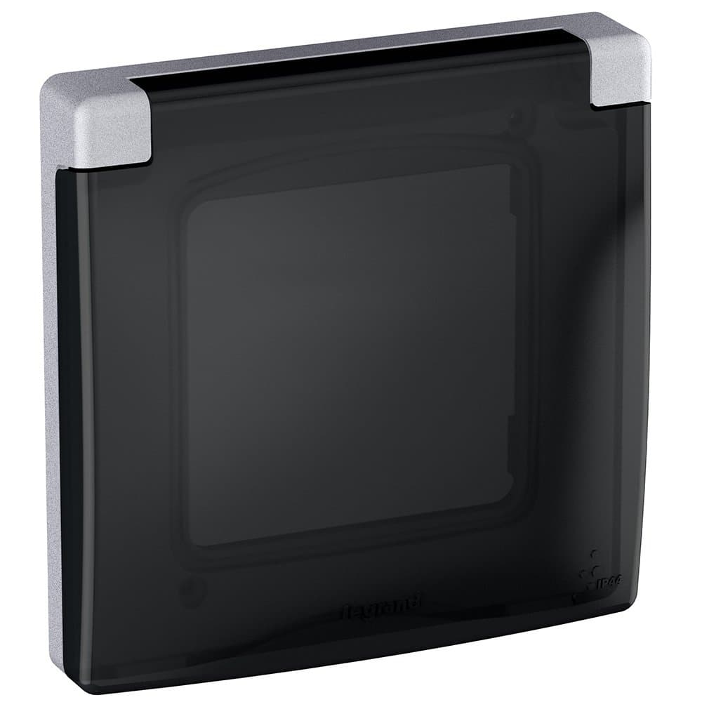 Legrand INSPIRIA Алюминий Рамка с защитной крышкой IP 44 673922 — миниатюра 2