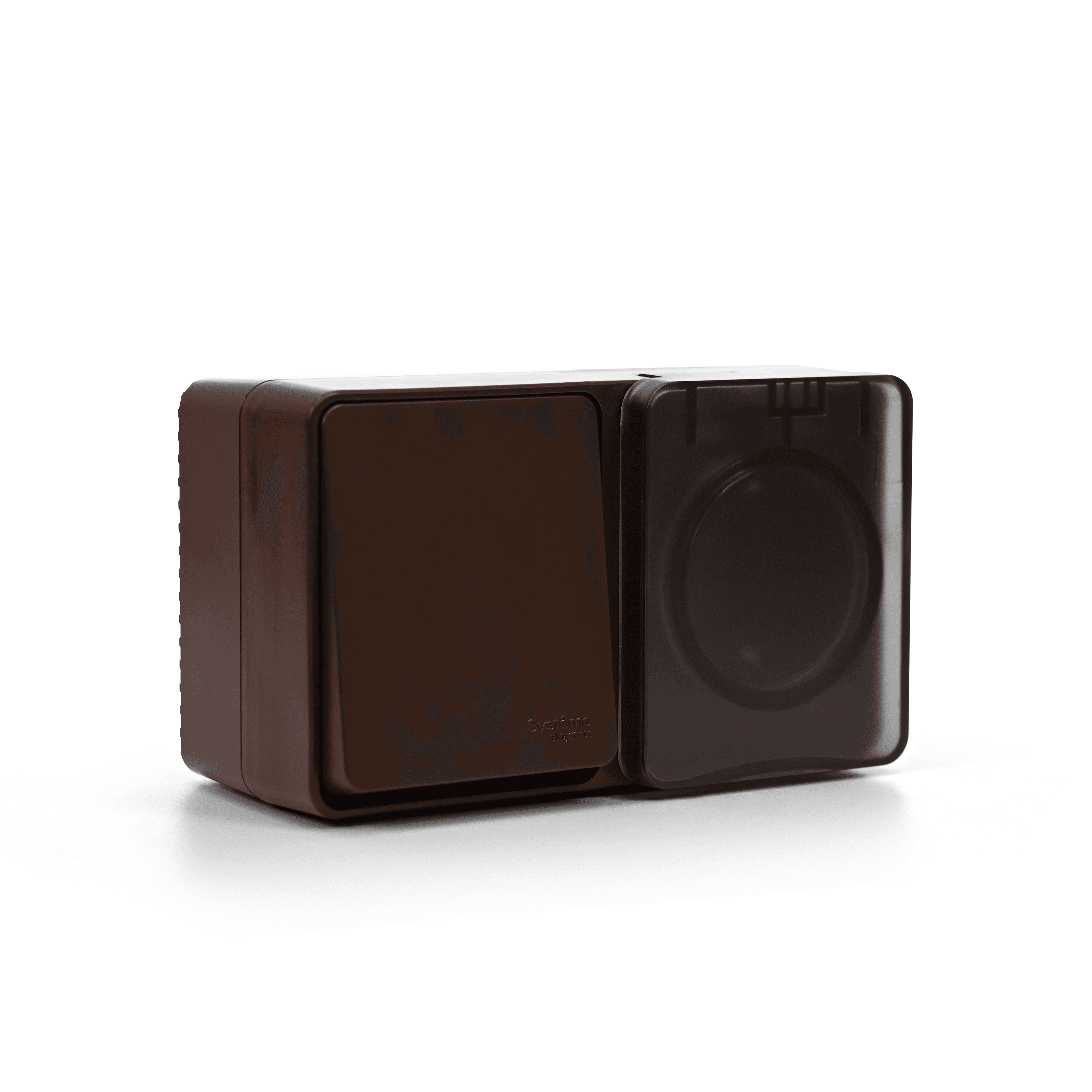 Systeme Electric AtlasDesign Profi54 Наруж Коричневый Блок: Роз. з/к со шт. 16А, Выкл. 1-клав.10А — миниатюра 4