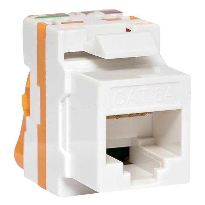 EKF Модуль Keystone TERACOM CS Cat.6A неэкранированный 110 IDC 180 градусов самозажимной (Toolless) оранжевый