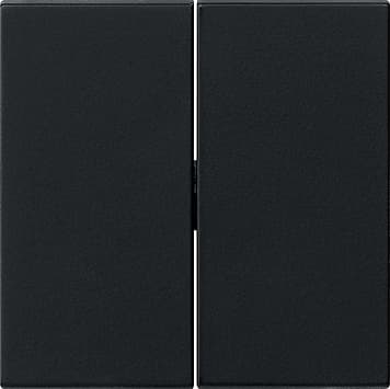 Gira S-55 Черная матовая Клавиша 2-ная 0295005