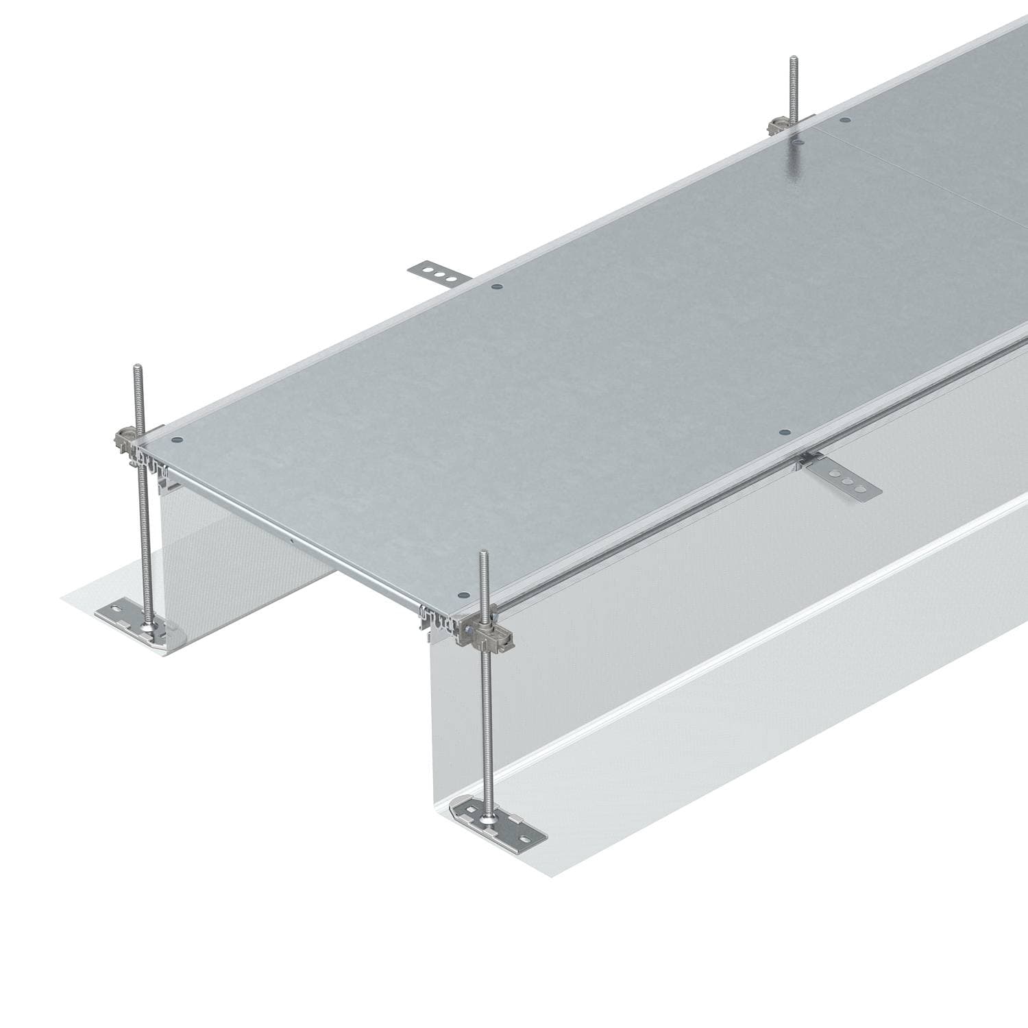 OBO Bettermann Секция кабель-канала OKA-G глухая 2400x400x40–240 мм (сталь) 7424024 — миниатюра 1