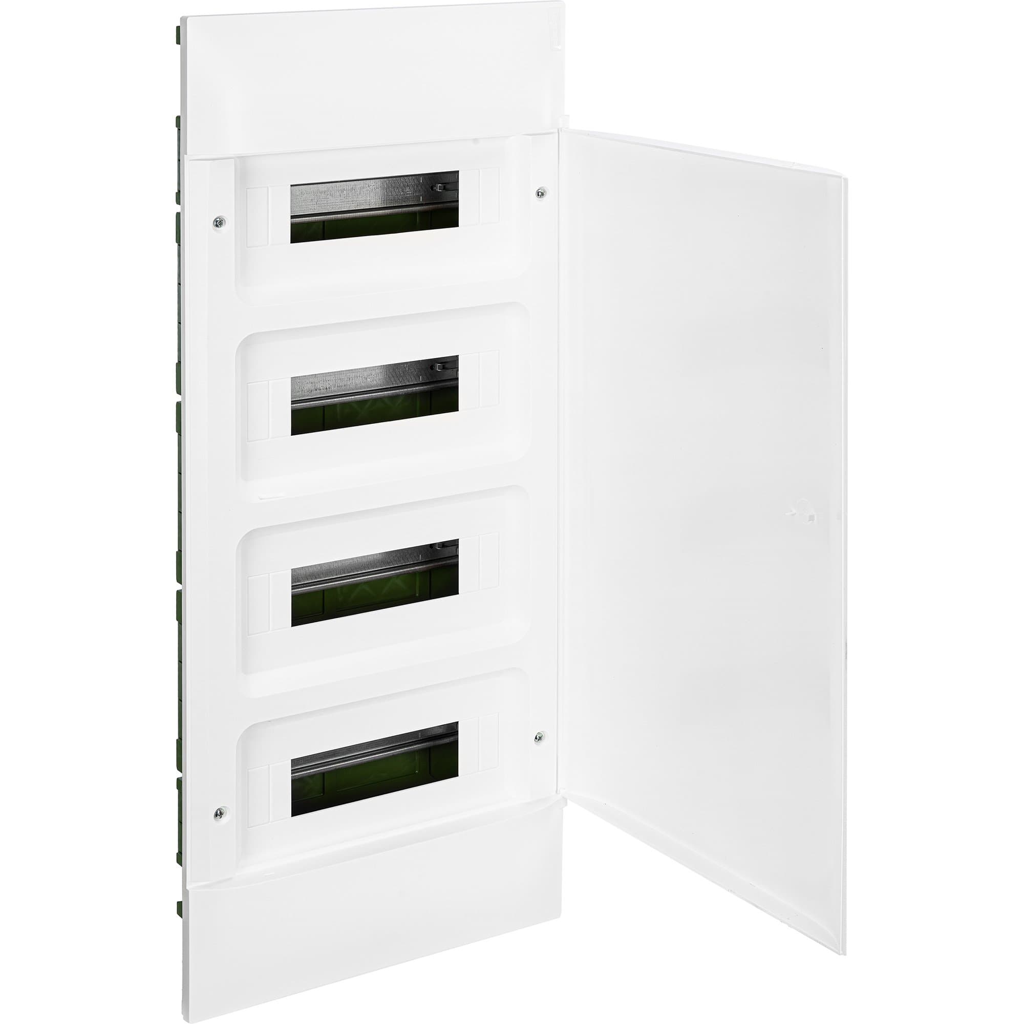 Legrand Practibox S Пластиковый щиток Встраиваемый (в полые стены) 4X12 Белая дверь 135564
