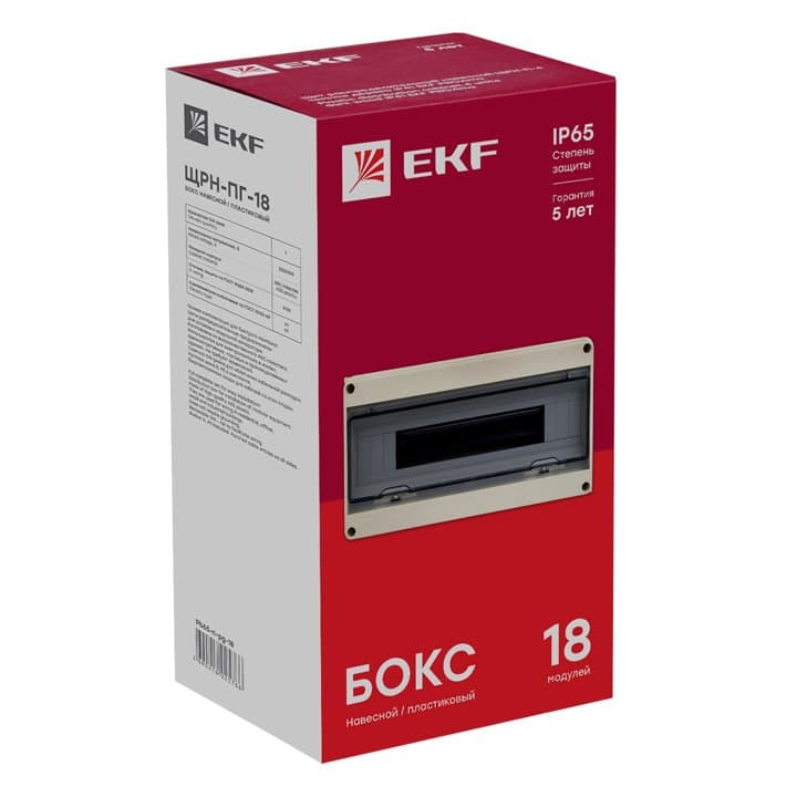 EKF PROxima Щит распред. навесной ЩРН-ПГ-18 (199х366х106) IP65 — миниатюра 4