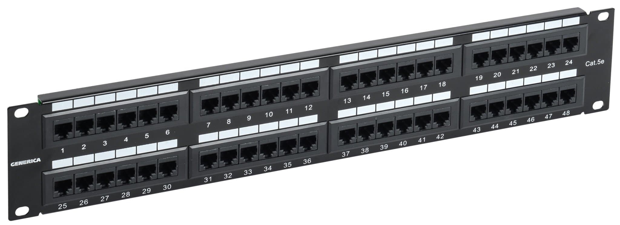 IEK GENERICA Патч-панель 2U кат. 5Е UTP 48 портов (Krone) PP48-2UC5EU-K05-G