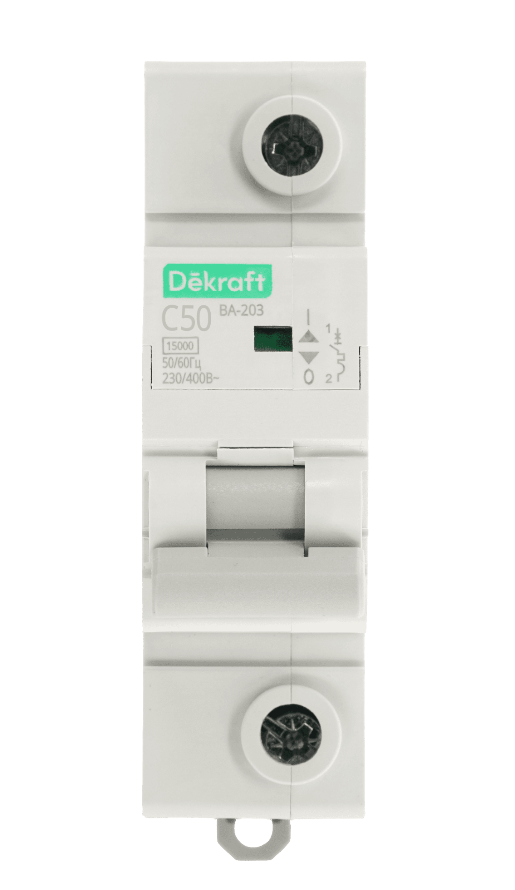 DEKraft ВА-203 Автоматический выключатель 1P 50A х-ка C 15кА — миниатюра 2